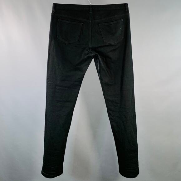 A.P.C. Size 36 Black Twill Cotton Blend Tapered Five Pockets Jeans - Picture 2 of 7